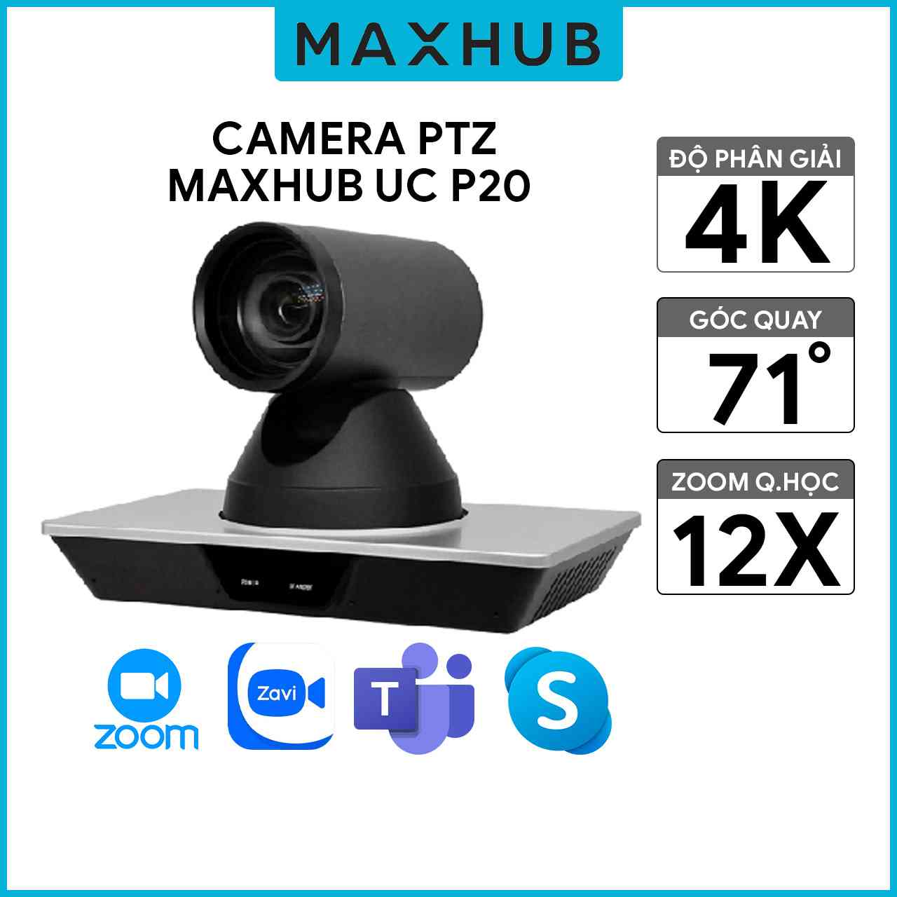 Camera Hội Nghị Maxhub UC P20