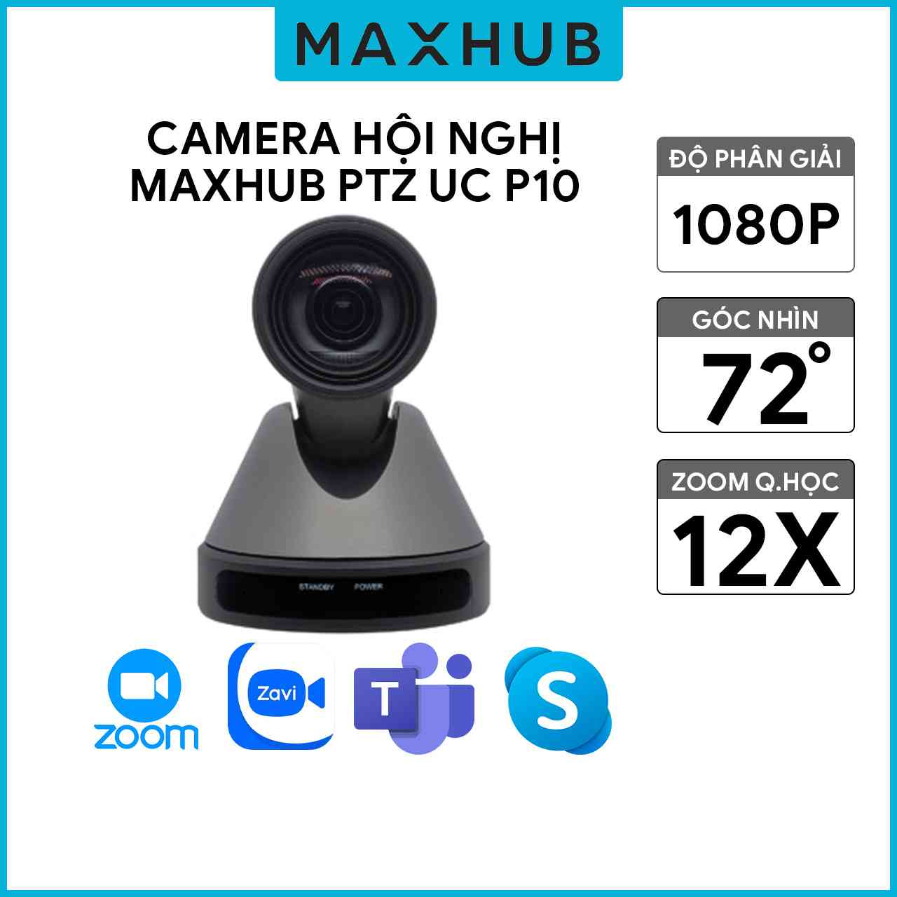 Camera Hội Nghị Truyền Hình Maxhub UC P10